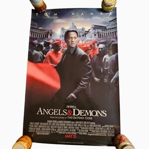 Angels & Demons 2009 Original Advance Movie Poster 27x40 Tom Hanks Double Sided